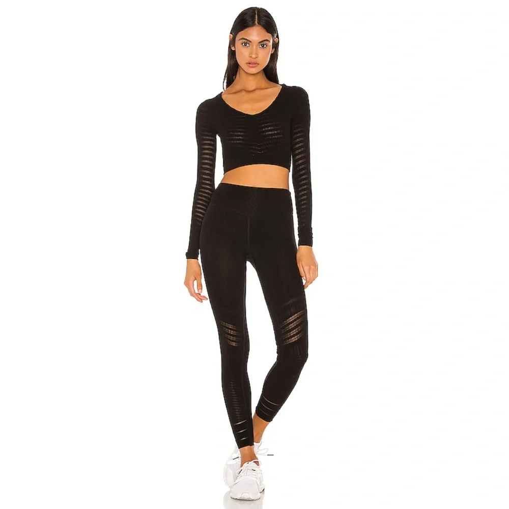 NWT Free People Econyl Gone Adrift Long Sleeve Top